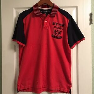 Aeropostale men’s red and blue M polo gently used